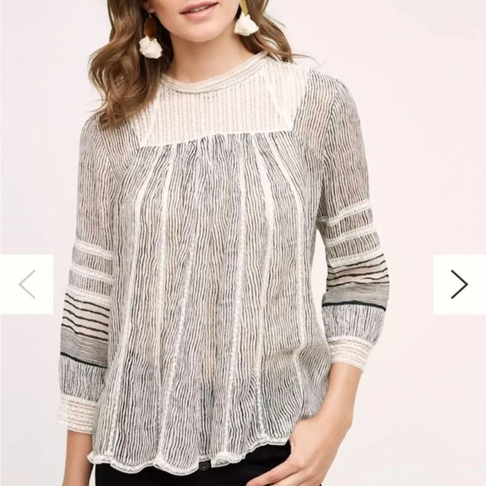 Anthropologie Floreat Reina blouse top. Size small. - Picture 2 of 11